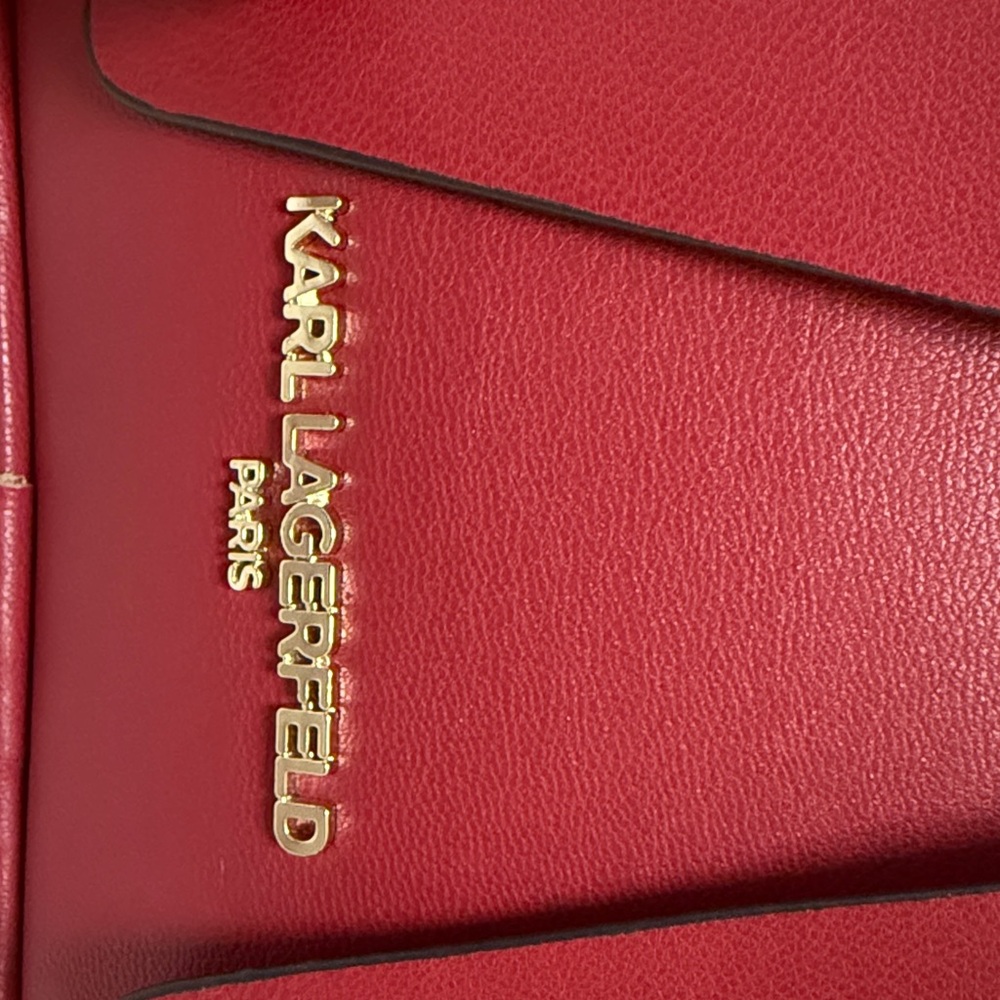 Karl Lagerfeld Red Crossbody Bag with Bow - Picture 6 of 6